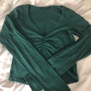 Brandy Melville Dark Green Long Sleeve